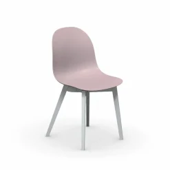 1665 Academy Connubia© Chaise scandinave en polypropylène et bois