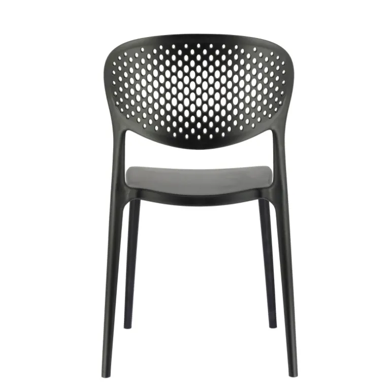 Abby Connubia® Chaise de jardin empilable en polypropylène recyclé avec dossier microperforé
