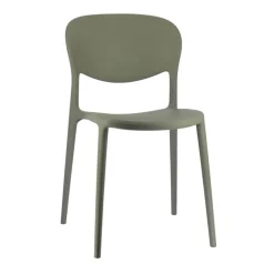 Abby Connubia® Chaise de jardin italienne empilable en polypropylène recyclé sans accoudoirs