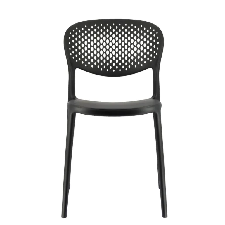 Abby Connubia® Chaise empilable en polypropylène recyclé avec dossier microperforé