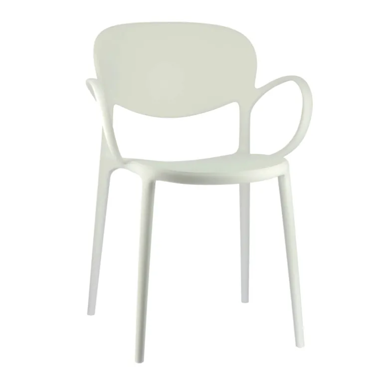 Abby Connubia® Fauteuil de jardin empilable en polypropylène recyclé