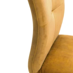 Adèle Chaise confortable en tissu pieds bois