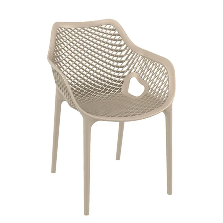 Air XL Fauteuil moderne empilable ajouré en polypropylène
