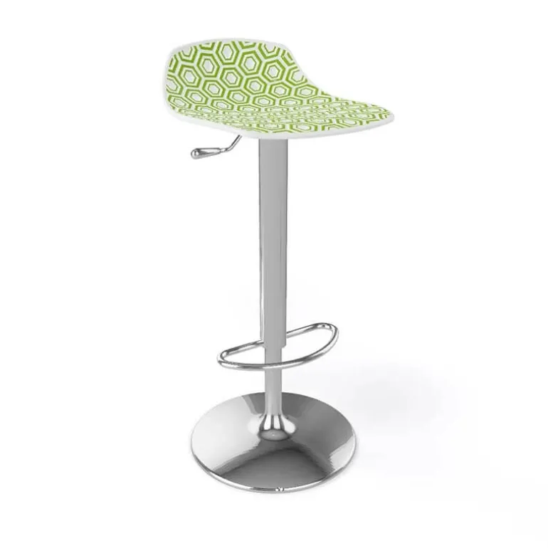 Alhambra 97A / 97AV Tabouret italien sans dossier réglable en hauteur avec assise à motifs