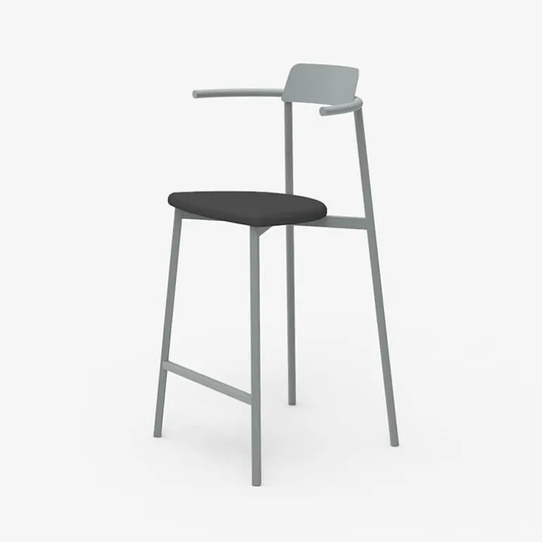 Alice Carrier ® Tabouret snack moderne en acier fabriqué en France