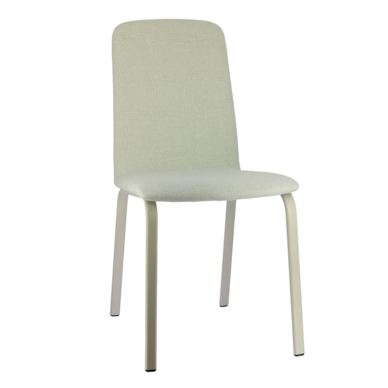 Altea Chaise en tissu et pieds en métal
