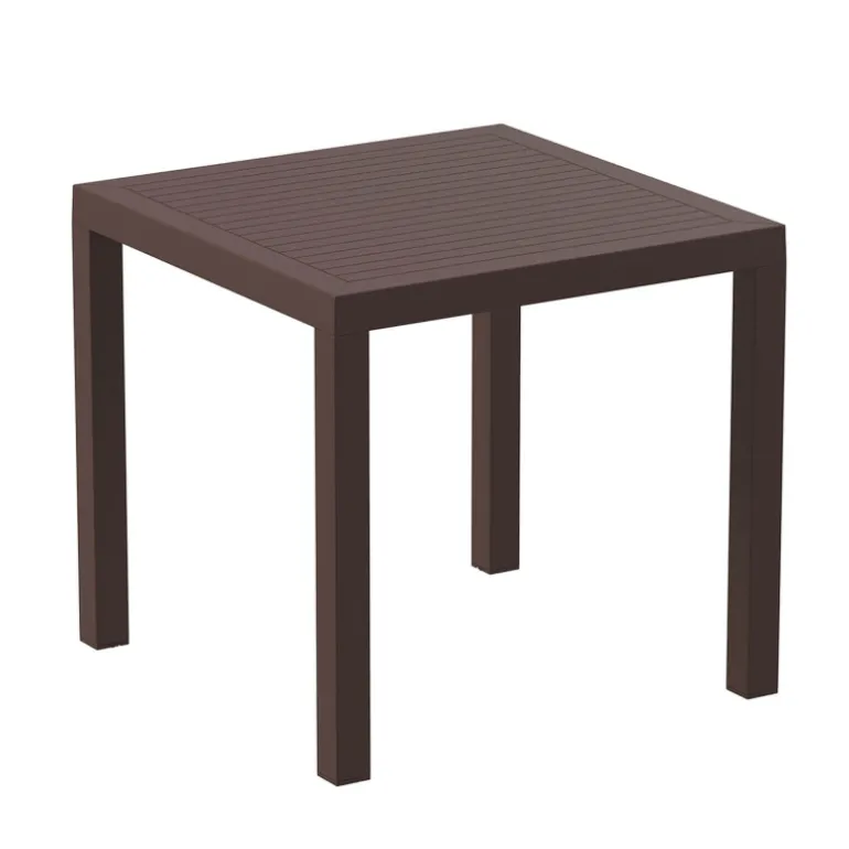 Ares Table de terrasse carrée en résine