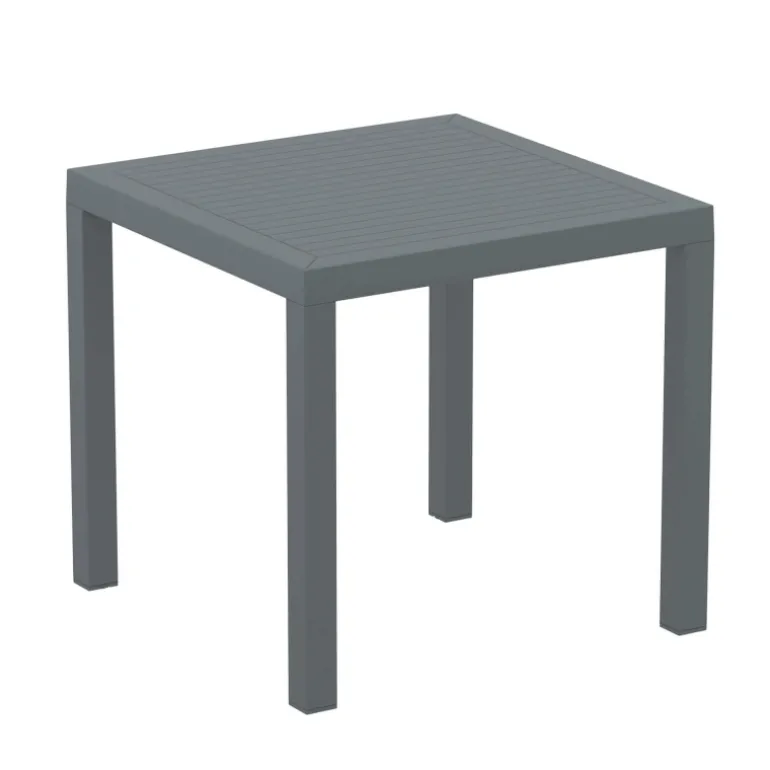 Ares Table de terrasse carrée en résine