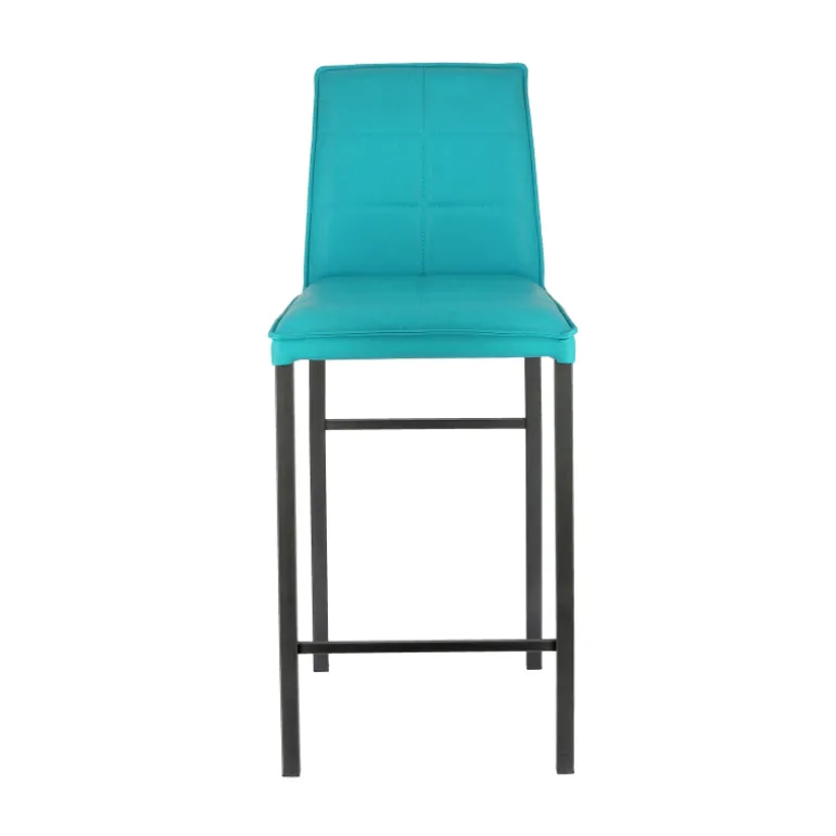 Atlanta Tabouret snack italien en synthétique avec pieds en métal