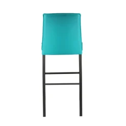 Atlanta Tabouret snack italien en synthétique avec pieds en métal
