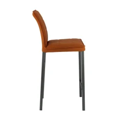 Atlanta Tabouret snack italien en synthétique avec pieds en métal