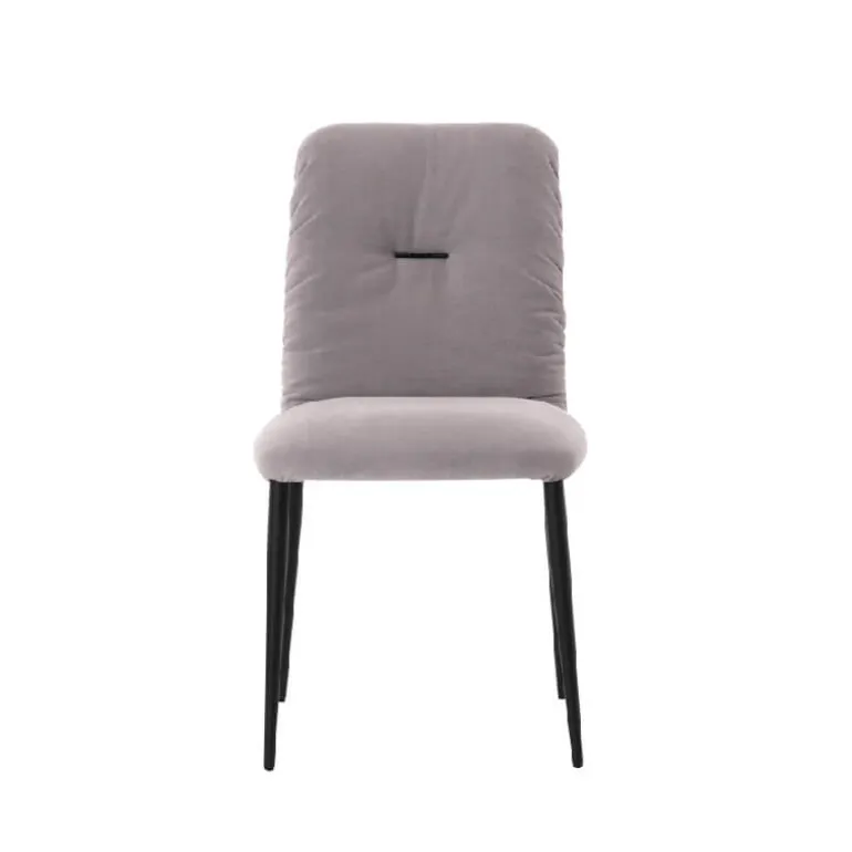 Aura Mobitec® Chaise moderne en tissu et pieds métal