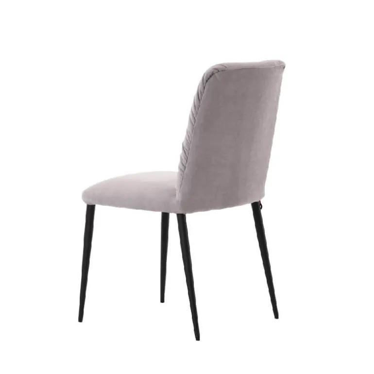 Aura Mobitec® Chaise moderne en tissu et pieds métal