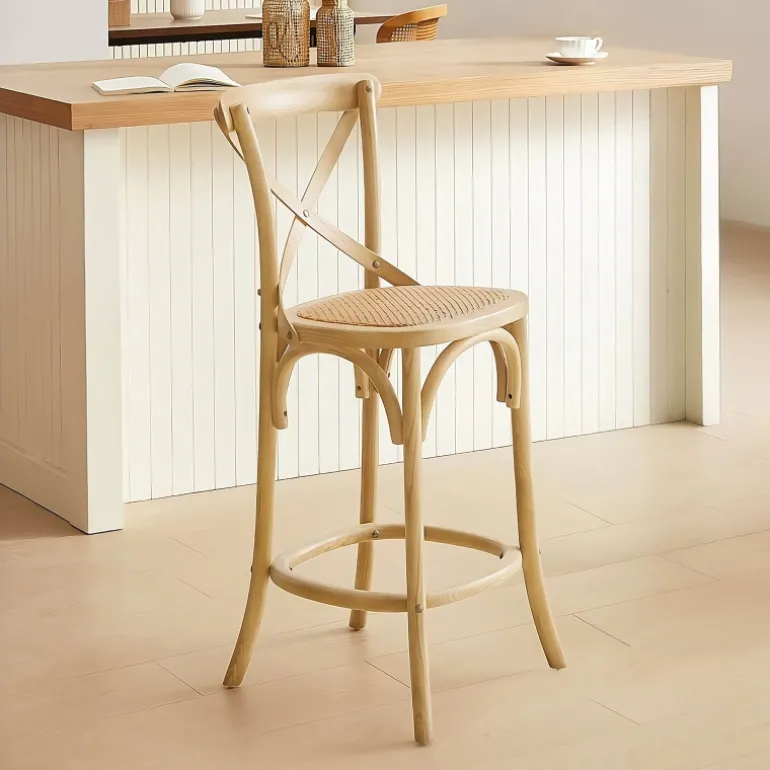 CabaretTabouret snack style bistrot en bois