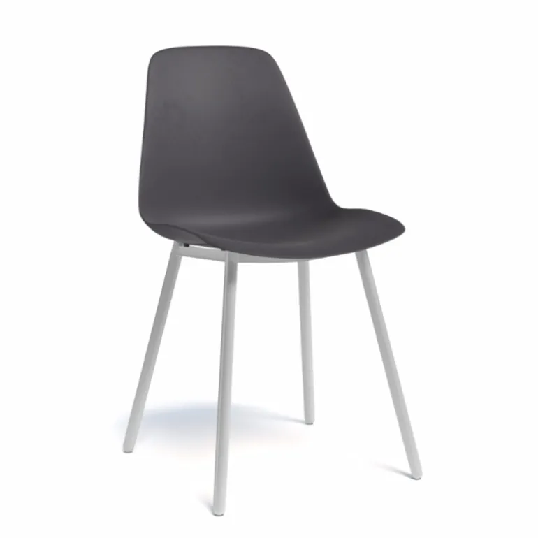 Claudio Chaise moderne en polypropylène et métal
