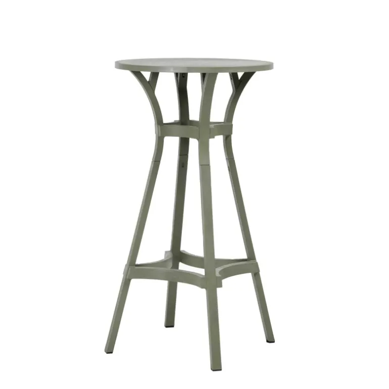 Combo Table de jardin ronde recyclée
