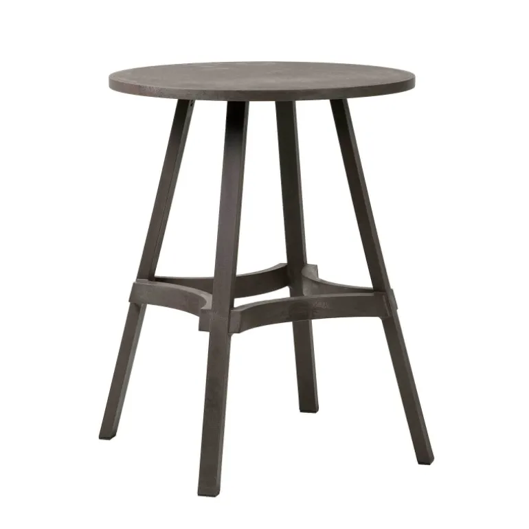 Combo Table de jardin ronde recyclée