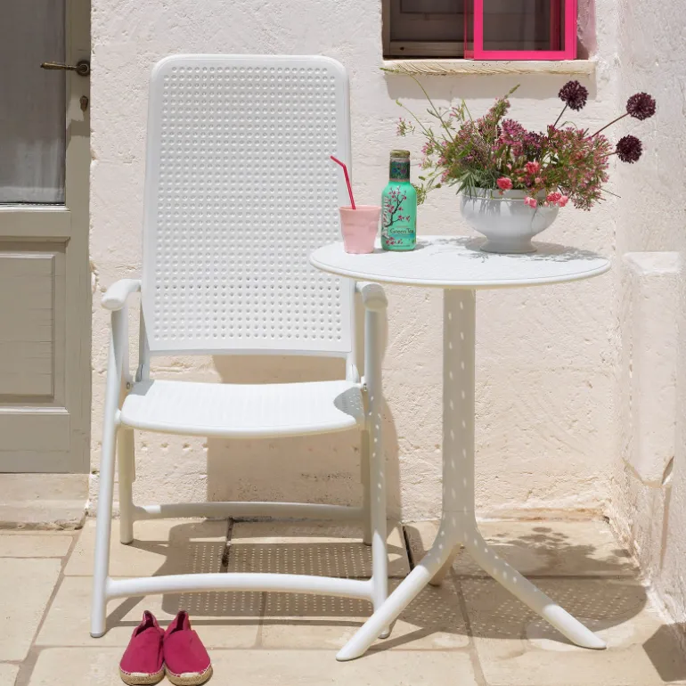 Darsena Fauteuil d'extérieur pliant et réglable en polypropylène