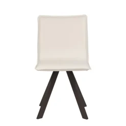 Denia Moblibérica® Chaise moderne en synthétique et métal