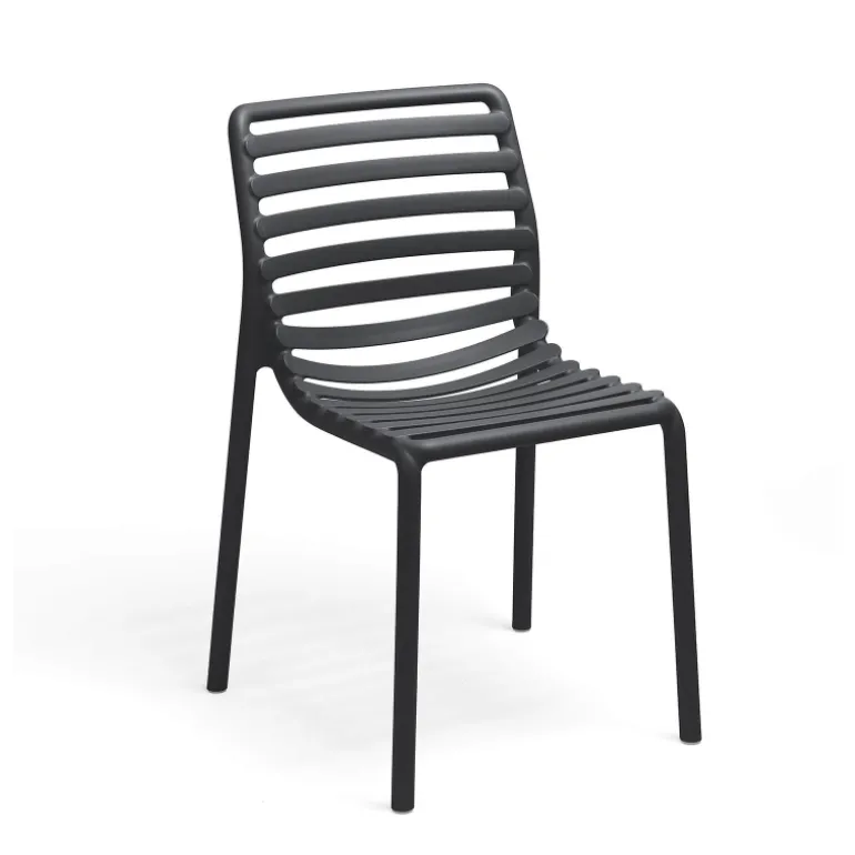 Doga bistrot Chaise de jardin design empilable sans accoudoirs de fabrication italienne