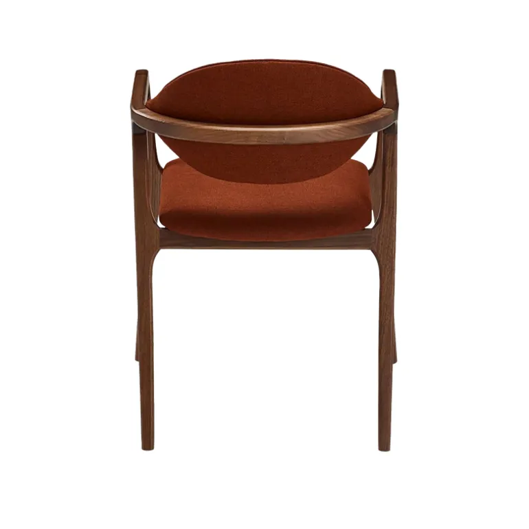 Eden Fauteuil design en bois massif et tissu