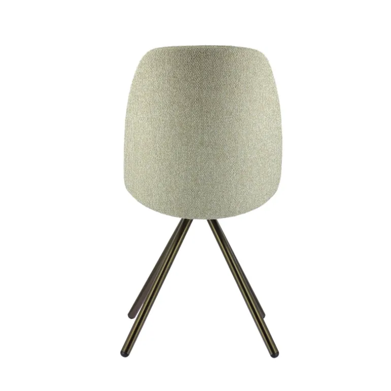 Figaro 2 Chaise moderne pivotante en tissu et pieds métal