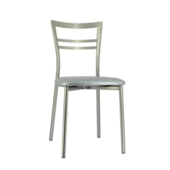 Go 1419 Chaise de cuisine rembourrée en synthétique et métal