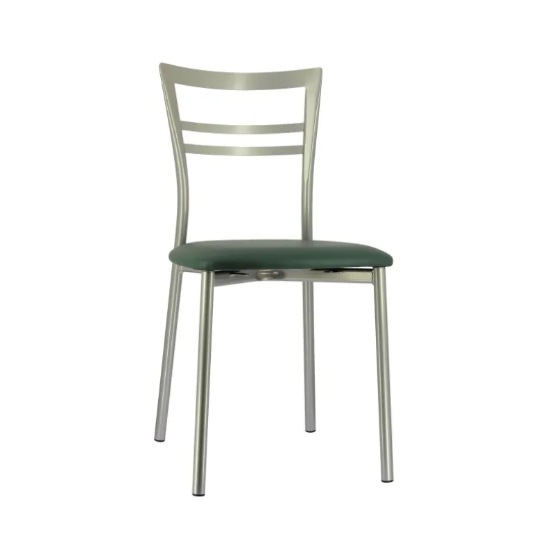 Go 1419 Chaise de cuisine rembourrée en synthétique et métal