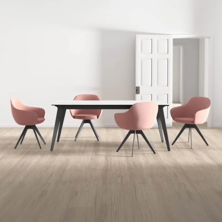 Infiné Table de salle à manger en céramique extensible