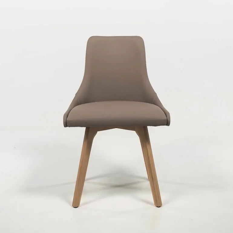 Lars Chaise de salle à manger vintage avec pieds en bois