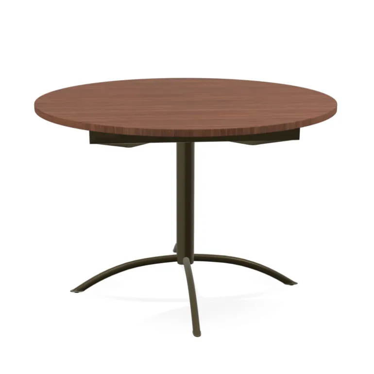 Laser Table de cuisine ronde en stratifié extensible