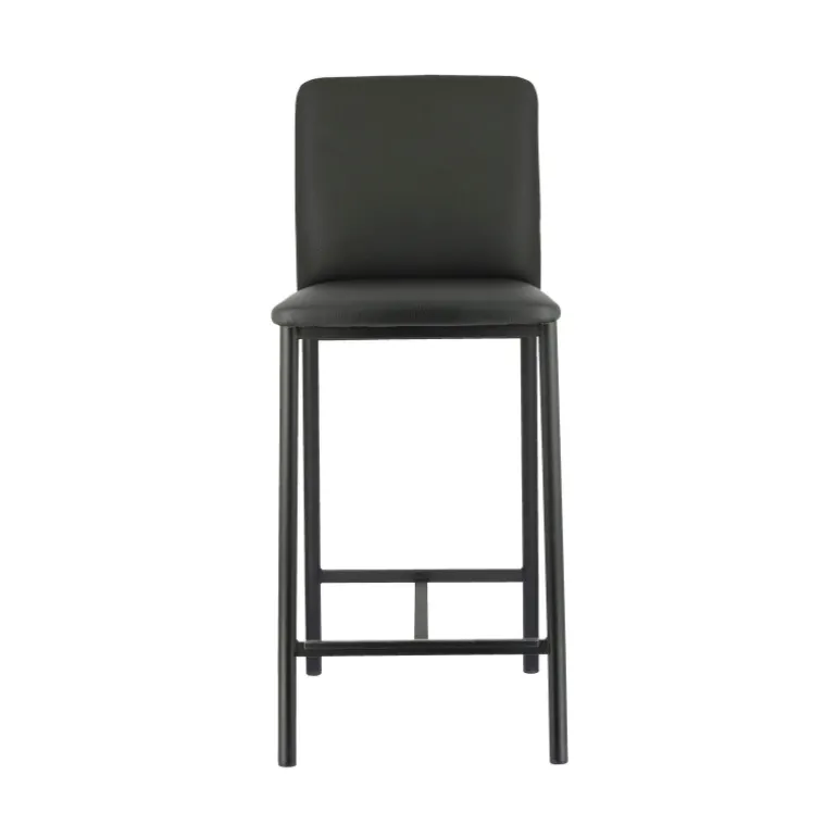 Loft Tabouret snack contemporain en simili et métal