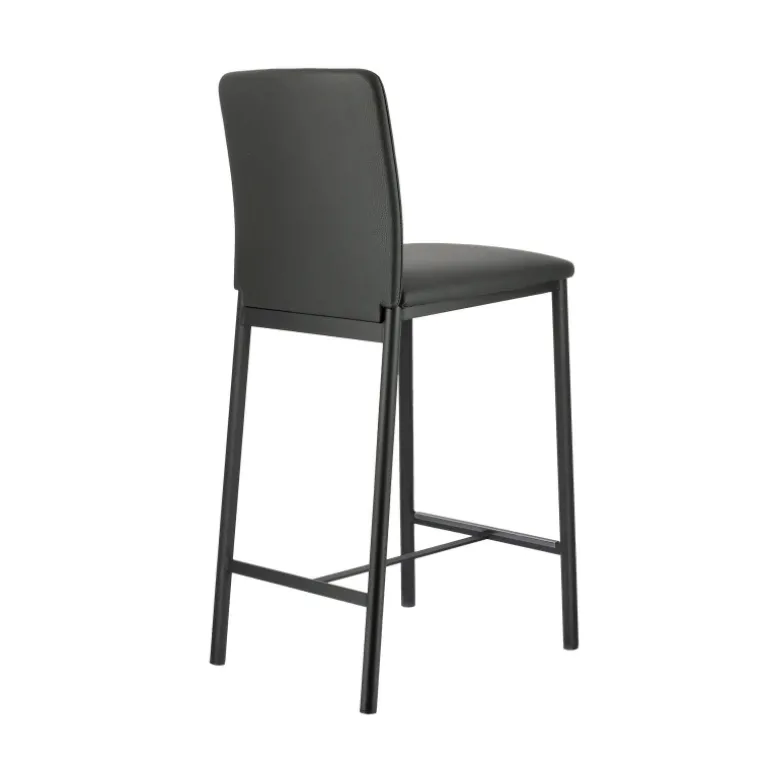 Loft Tabouret snack contemporain en simili et métal