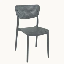 Lucy Chaise moderne en polypropylène micro perforé