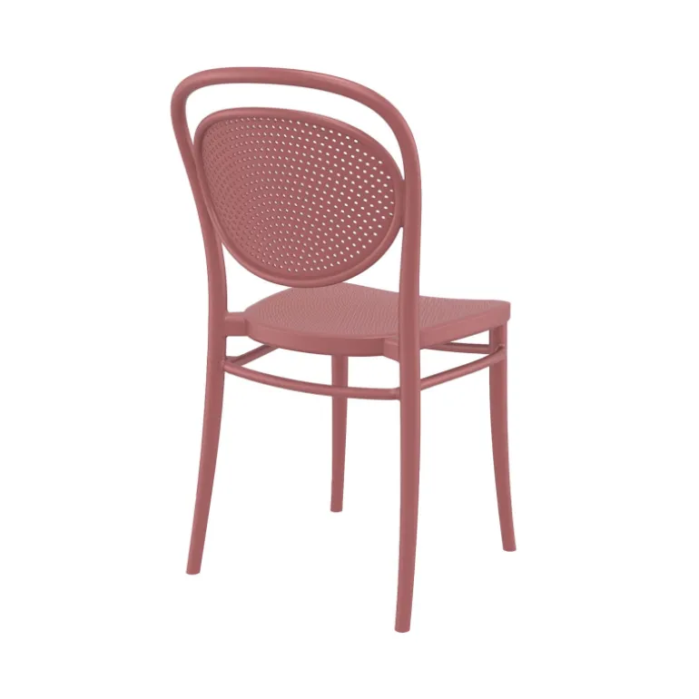 Marcel Chaise de jardin moderne empilable en polypropylène