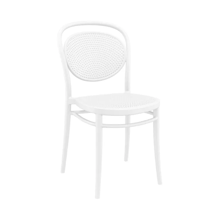 Marcel Chaise de jardin moderne empilable en polypropylène