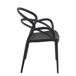 Mila Fauteuil design empilable en polypropylène