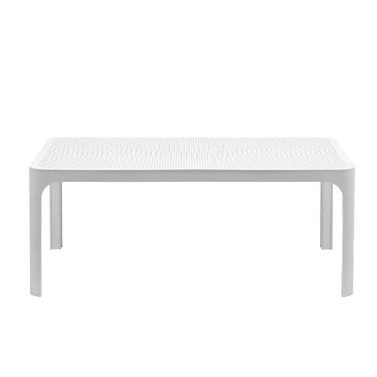 Net Table basse de jardin moderne avec plateau micro perforé 100 x 60 cm