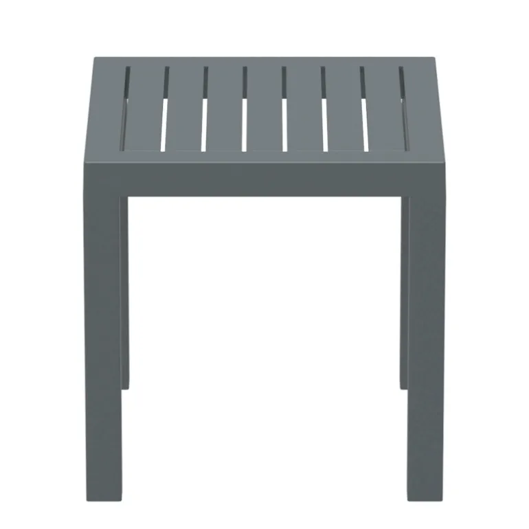 Ocean Side Table basse d’appoint carrée en résine pour jardin