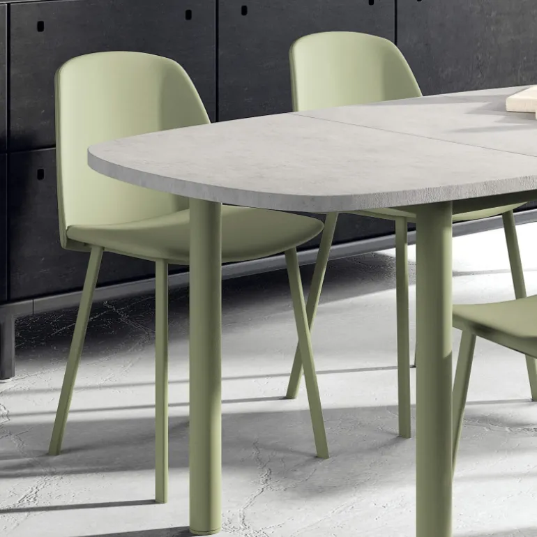 Olivia Chaise tendance rembourrée en simili avec pieds en métal