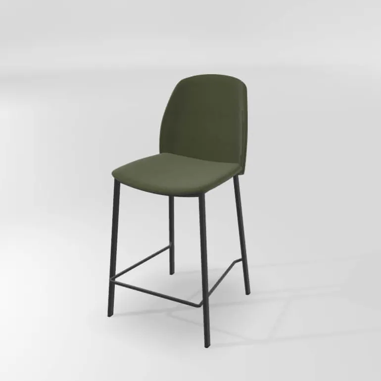 Olivia Tabouret snack moderne en tissu