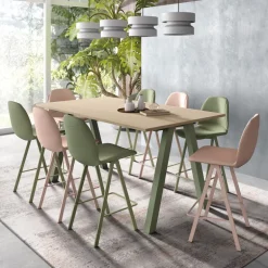 Ona Tabouret moderne rembourré en simili hauteur snack
