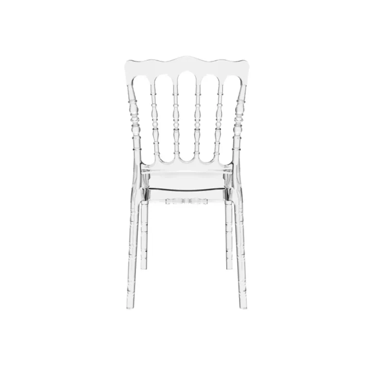 Opera Chaise Napoléon empilable revisitée en polycarbonate transparent
