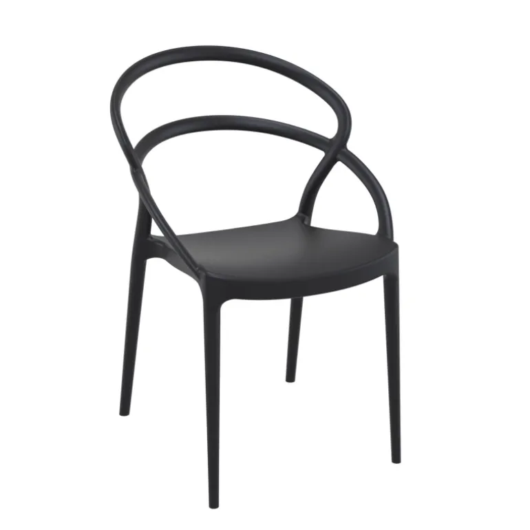 Pia Chaise de jardin tendance empilable en polypropylène