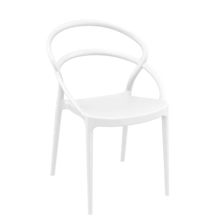 Pia Chaise de jardin tendance empilable en polypropylène