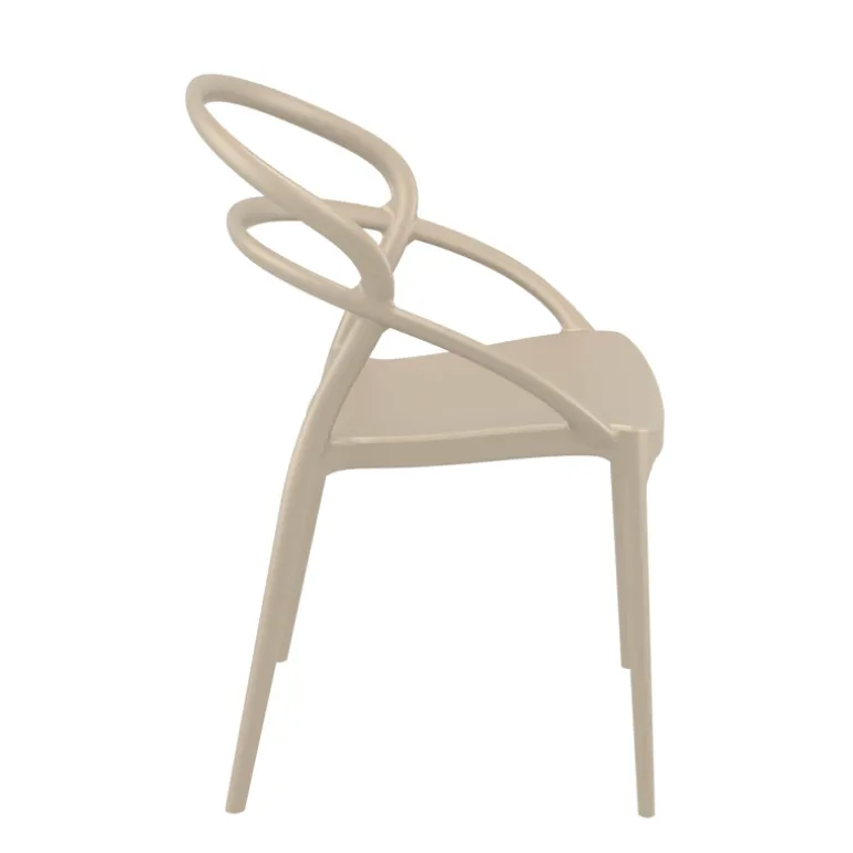 Pia Chaise tendance empilable en polypropylène