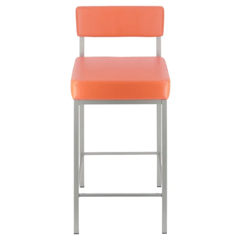 Quinta Tabouret snack moderne en métal et simili