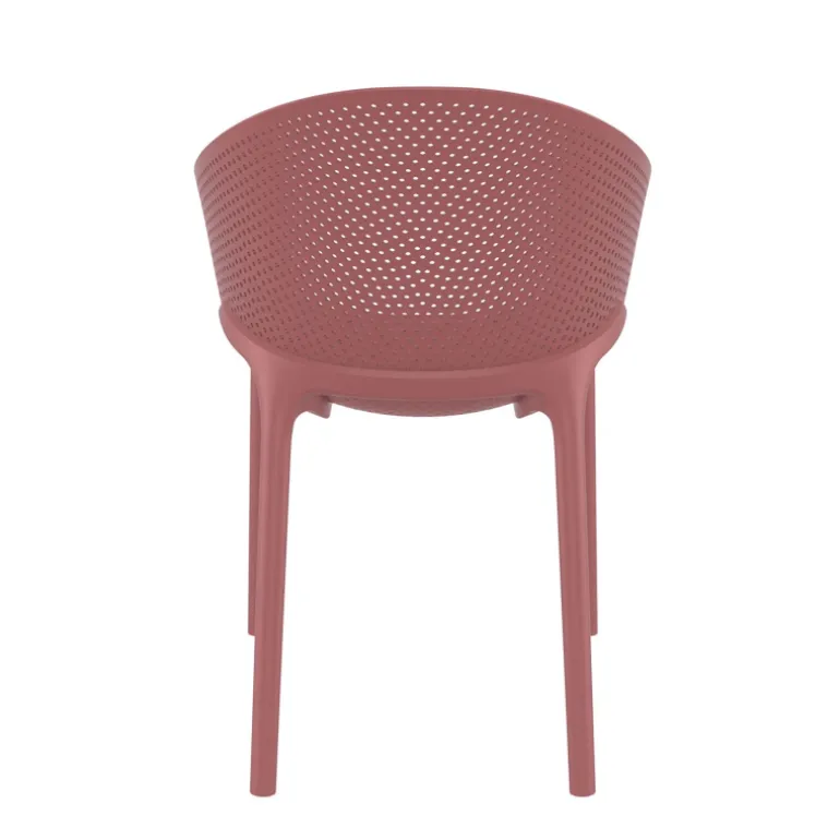 Sky Pro Fauteuil de jardin moderne empilable coque microperforée en polypropylène
