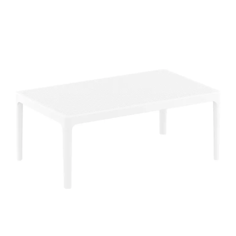Sky Table basse de jardin rectangulaire en résine