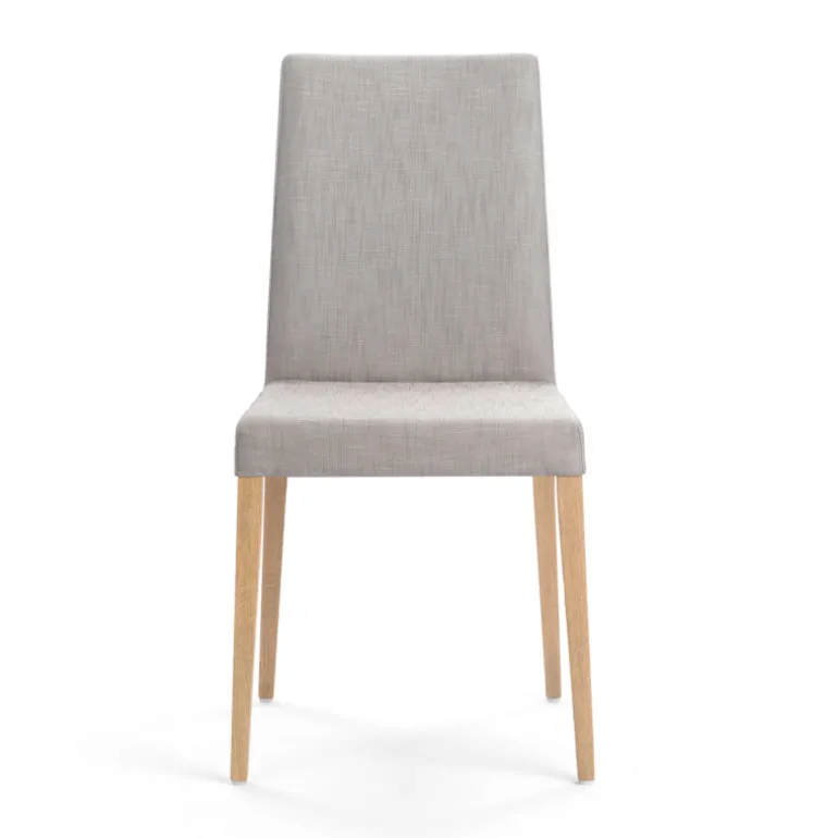 Slim Mobitec® Chaise de salle à manger en tissu et pieds en bois